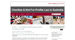 Desktop Screenshot of charitiesnfplaw.com.au