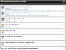 Tablet Screenshot of charitiesnfplaw.com.au